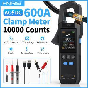 FNIRSI DMC-100 카운트 DC 전류 USB 충전식 클램프 미터 디지털 멀티 600A 측정 NCV 도구