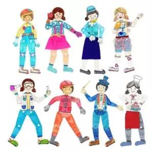 [문구/오피스] 1인용 종이 인형 관절 글로벌이지 5EA