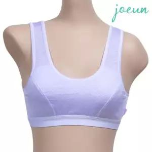 여아 청소년 주니어 여름 인견 1단계 스포츠 브라 zMO8+9RHN