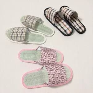 [하프클럽/]발편한 거실 층간소음 거실화 여름 실내 슬리퍼 쿠션 돗자리실