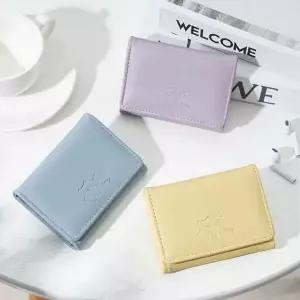 [하프클럽/]곰돌이 파스텔톤 미니 반지갑 카드 지폐 보관지갑