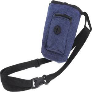 볼더링 및 야외 등산을 위한 네이비 블루 소재의 허리 벨트 미끄럼 방지 암벽 등반용 초크 파우치가 포함된