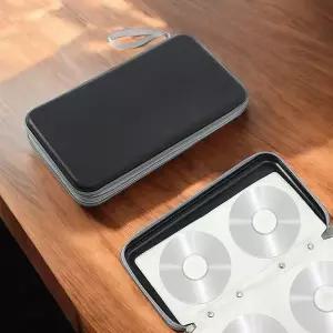 [하프클럽/알티피아]고강도 CD 박스 케이스 세이프 정리 거실 블랙