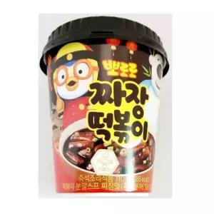 뽀로로 짜장떡볶이 110g X8 짜장떡볶이 어린이떡볶이 뽀로로간식 유아즉석식품