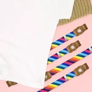 [하프클럽/]패턴 프리 벨트 무지개