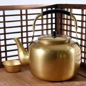 대원 양은 주전자 막걸리 커피 티 포트 10L황 물주 업소용 식당용 막걸리용 미숫가루 노란 추억의 옛날 레