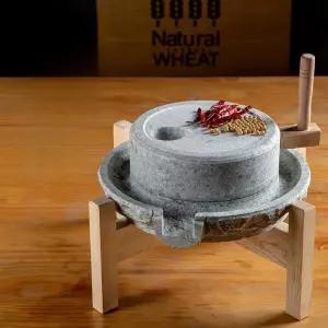 돌맷돌 맷돌 두부 콩 두유 수제 고추 콩가는기계 전통맷돌