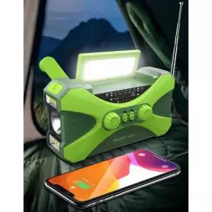 수동 발전기 비상 라디오 캠핑 캠핑용 창고 충전 자가