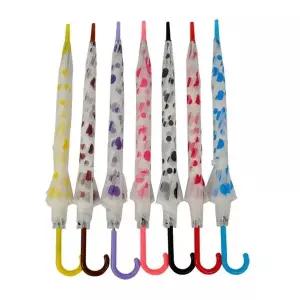 반투명땡땡이우산 자동 선물용 개업식 판촉물 답례품 장우산 양산