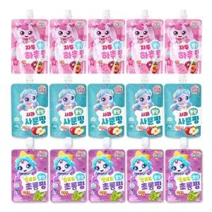 캐치티니핑 음료수 하츄핑 자두맛 빛나핑 사과맛 포실핑 청포도맛 3종 어린이음료수