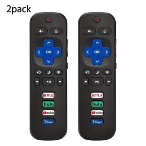 호환 TCL RokuHisense RokuOnn RokuPhilips Roku 스마트 TV와 호환되는 리모컨 2개RokuStick 및 에 적용되