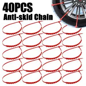 겨울 자동차 스노우 체인 미끄럼 방지 오토바이 야외 타이어 비상 액세서리