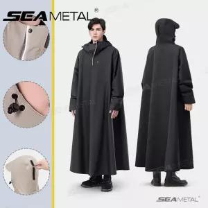 SEAMETAL 두꺼운 성인 오토바이 비옷 전기 자전거 남성 여성 내구성 방수 라이딩 기어 라이더