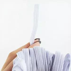 [하프클럽/]수선고무줄 납작 티셔츠넥 만들기 고무밴드 8골 흰색