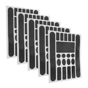 리워스 5pcs 탄소 섬유 자전거 프레임 체인 보호 패드, 체인스테이 프로텍터 산악 로드 바이크 접이식