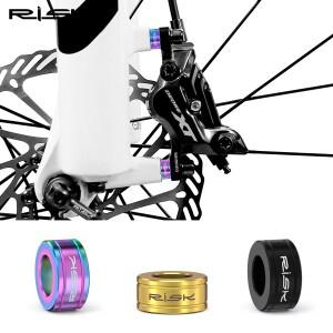 RISK 자전거 통합 디스크 브레이크 조정 와셔 M6 티타늄 스크류 스페이서 산악 접이식 클램프 XT