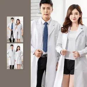 병원 실험가운 가운 피부관리사 위생복 스크럽복 피부관리사 실험 물리치료사복 간호 반팔