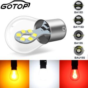 1pc 1156 BA15S P21W LED BAY15D 자동차 테일 전구 브레이크 라이트 역방향 램프 화이트 DC 12V
