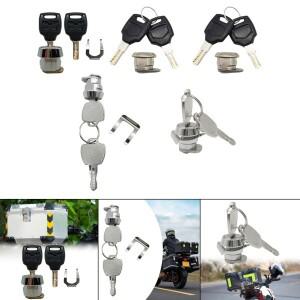 바이크 오토바이 액세서리 리어 트렁크 잠금 알루미늄 실린더 테일 박스 키 키트 스쿠터 보안 보관