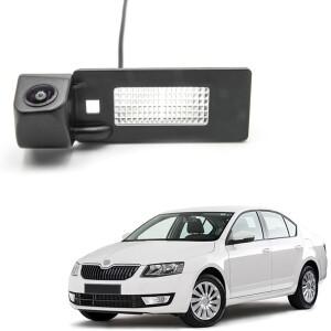 CCD HD 어안 후방 카메라, 스코다 옥타비아 MK3 2013 자동차 후진 주차 백업 모니터