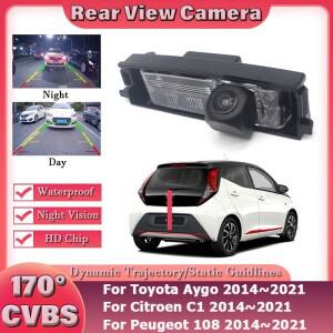 HD CCD 야간 투시 자동 후방 카메라, 도요타 아이고, 푸조 108, 시트로엥 C1 2014~용 주차