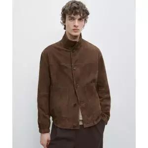 MASSIMO DUTTI [적립금 5%]스웨이드 레더 재킷 390313