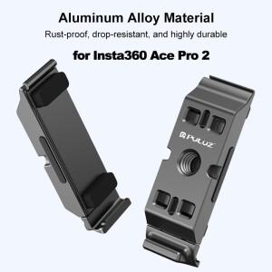 PULUZ ACE / 알루미늄 합금 수직 촬영 Insta360 Ace Pro 2용 자기 퀵 릴리스 배터리 측면 인터페이스 커버