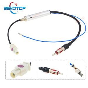 BEVOTOP 싱글 1 x Fakra B 수-DIN 플매트 카펫 러그 자동차 라디오 안테나, AM/FM 오디오 신호 증폭기, 점