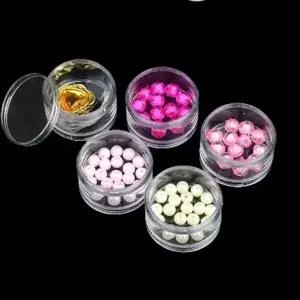 [하프클럽/]5단 투명 원형케이스 중형