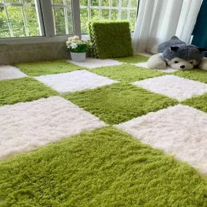 극세사 퍼즐매트 층간소음방지 대형 조각 복도 러그 거실