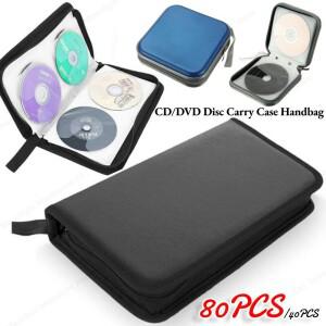 방진 지퍼 앨범 보관 거치대 케이스, 양면 CD DVD 정리함 지갑, 운반