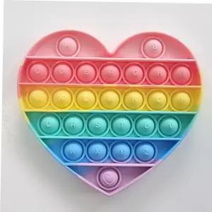 파스텔 레인보우 소형 하트 초대형 팝잇 푸쉬팝 팝잇