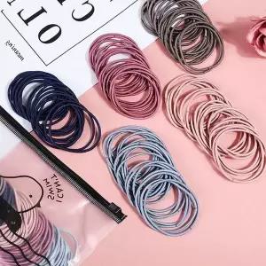 [하프클럽/]헤어 머리 고무줄 대용량 머리끈 대용량머리끈 100개 끈