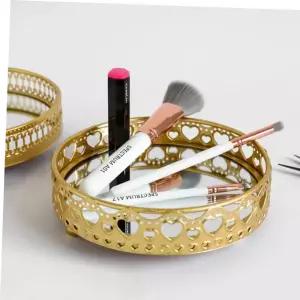 소품 수납 골드 미러 트레이 화장품정리