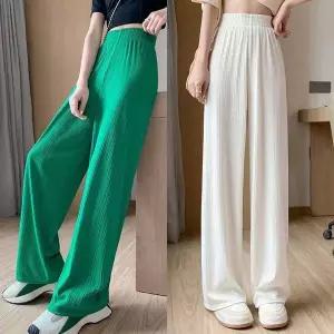 [하프클럽/]내추럴 썸머 주름 팬츠 시원한 플리츠 와이드 밴딩