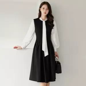 (~XXL까지) 헤든 플리츠 나시원피스 레이어드 봄 가을 오피스룩 하객룩 데이트룩 모임룩 미시룩 빅사이즈