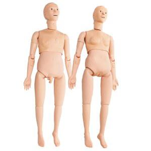 전신 마네킹 실리콘 카테터 가용 남성 모델 여성고무