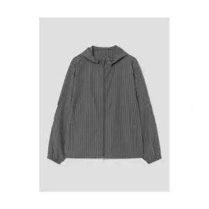 매장정품 8SECONDS 내추럴 체크 윈드브레이커 애쉬