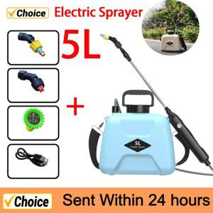 스프링클러 전기 분무기 자동 정원 식물 미스터 USB 충전식 관개 도구 5L 급수 캔 스프레이건 2400MAH