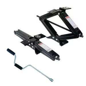 자키 아웃트리거 카라반 캠핑카 수동식 브래킷 고하중 서포트 다리 핸드크랭크 바퀴