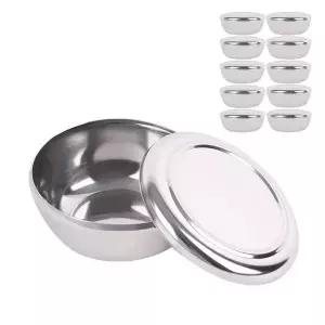 가볍고 튼튼한 스텐 공기 합식기 10p 약10.5x4.3cm