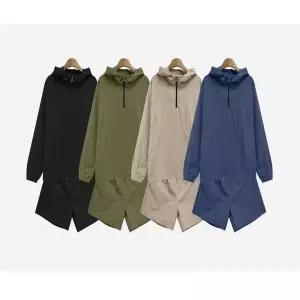 [골드스마일]남성 4컬러 테라 아노락 후드 반집업 트레이닝 세트