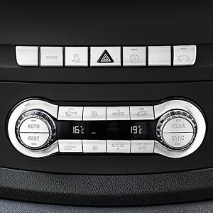 자동차 센터 콘솔 CD 에어 스티어링휠 단추 스티커 커버 메르세데스 벤츠 W447 비토 2016-24 V 클래스 인테