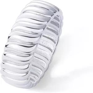 파보이 14K 골드 도금 청키 스테이트먼트 반지 여성용 스태커블 와이드 밴드