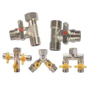 3구 멀티 수도꼭지 나사선 분배기 4 다이버터 변환커