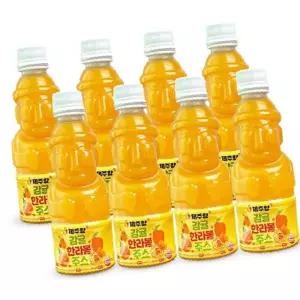 제주 감귤 한라봉 100% 착즙 주스 330ml 8병 무첨가 원액