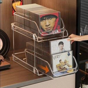 CD 레코드판 수납장 투명 거치대 앨범 진열장
