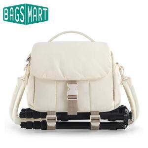 BAGSMART 카메라 가방 사진 작가 캠코더 레인 커버 삼각대 거치대 DSLR 핸드백 소니 캐논 파나소닉용