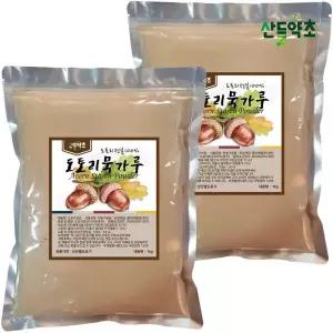 산들약초 100% 도토리묵가루 1kgx2팩 도토리전분 묵재료