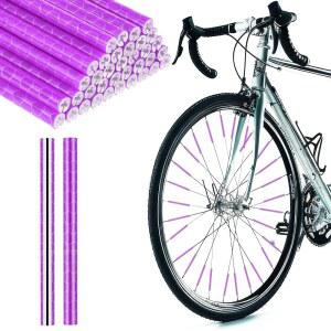 아베요 36Pcs 자전거용 반사형 스포크 커버, 360 가시성 2.9인치 반사경, 자전거 휠 리플렉터 튜브 스킨 데코